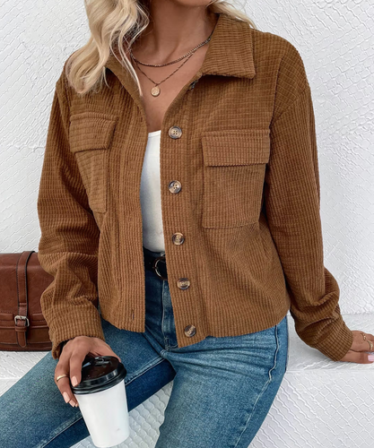 Cropped Corduroy Jacket