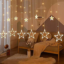 Load image into Gallery viewer, Star Curtain LED lights for Christmas