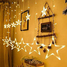 Load image into Gallery viewer, Star Curtain LED lights for Christmas