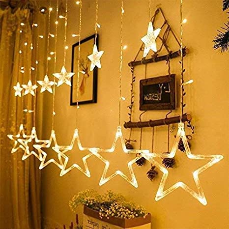 Star Curtain LED lights for Christmas