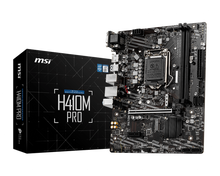 Load image into Gallery viewer, MSI H410M PRO-VH mATX Motherboard (10th Gen Intel Core, LGA 1200 Socket, DDR4, USB 3.2 Gen 1, Intel Gigabit LAN, VGA/HDMI)