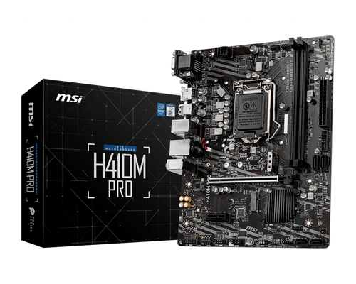 MSI H410M PRO-VH mATX Motherboard (10th Gen Intel Core, LGA 1200 Socket, DDR4, USB 3.2 Gen 1, Intel Gigabit LAN, VGA/HDMI)